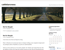 Tablet Screenshot of cattlebaroness.wordpress.com