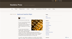 Desktop Screenshot of daedaluspress.wordpress.com