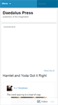 Mobile Screenshot of daedaluspress.wordpress.com