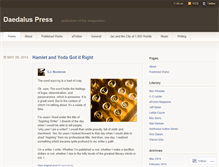 Tablet Screenshot of daedaluspress.wordpress.com