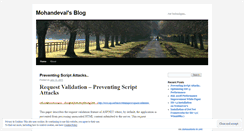 Desktop Screenshot of mohandeval.wordpress.com