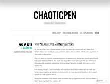 Tablet Screenshot of chaoticpen.wordpress.com