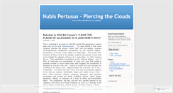 Desktop Screenshot of nubispertusus.wordpress.com