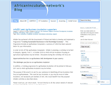 Tablet Screenshot of africanincubatornetwork.wordpress.com