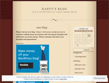 Tablet Screenshot of nancyhu.wordpress.com