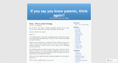 Desktop Screenshot of 321patent.wordpress.com