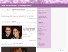 Tablet Screenshot of daveandmeredith.wordpress.com