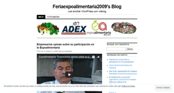 Desktop Screenshot of feriaexpoalimentaria2009.wordpress.com