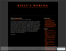 Tablet Screenshot of djf4t.wordpress.com