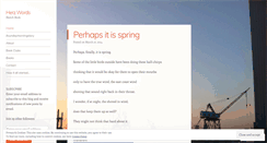 Desktop Screenshot of herzwords.wordpress.com