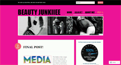 Desktop Screenshot of beautyjunkiiee.wordpress.com