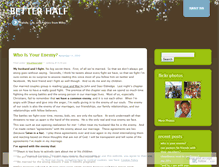 Tablet Screenshot of hisbetterhalf.wordpress.com