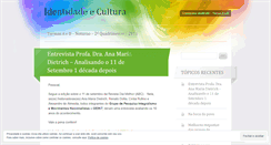 Desktop Screenshot of identidadeecultura.wordpress.com