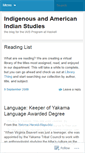 Mobile Screenshot of indigenousstudies.wordpress.com