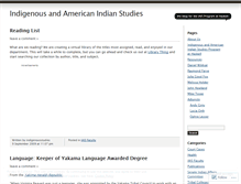 Tablet Screenshot of indigenousstudies.wordpress.com