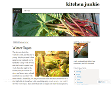 Tablet Screenshot of kitchenjunkie.wordpress.com