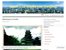 Tablet Screenshot of nanjingamericanstudies.wordpress.com
