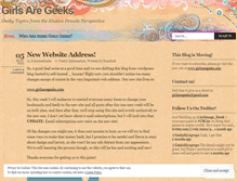 Tablet Screenshot of girlsaregeeks.wordpress.com