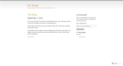 Desktop Screenshot of cunovel.wordpress.com