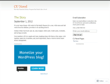 Tablet Screenshot of cunovel.wordpress.com