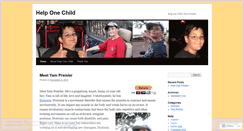 Desktop Screenshot of helponechild.wordpress.com