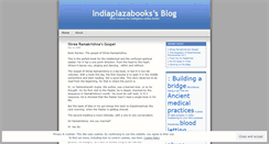Desktop Screenshot of indiaplazabooks.wordpress.com