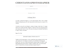 Tablet Screenshot of christianisaphotographer.wordpress.com