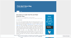 Desktop Screenshot of firstalertstoreblog.wordpress.com