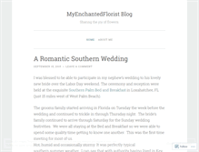 Tablet Screenshot of myenchantedflorist.wordpress.com