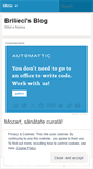 Mobile Screenshot of brilieci.wordpress.com