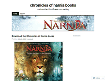 Tablet Screenshot of chroniclesofnarniabooks.wordpress.com