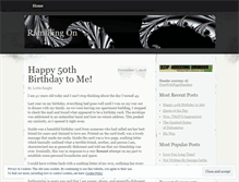 Tablet Screenshot of lottierambleson.wordpress.com