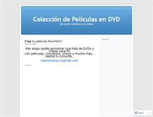 Tablet Screenshot of colecciondepeliculas.wordpress.com