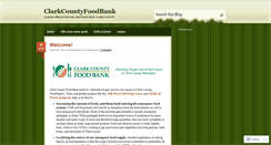 Desktop Screenshot of clarkcountyfoodbank.wordpress.com