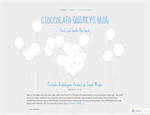 Tablet Screenshot of cioccolatoquirky.wordpress.com