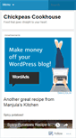 Mobile Screenshot of chickpeascookhouse.wordpress.com