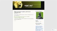 Desktop Screenshot of angelsaul.wordpress.com