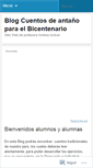 Mobile Screenshot of cuentosdeantanoparanuestrobicentenario.wordpress.com