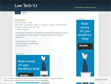 Tablet Screenshot of lowtechvj.wordpress.com