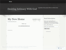 Tablet Screenshot of intimacywithgod.wordpress.com