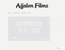 Tablet Screenshot of aijalonfilms.wordpress.com