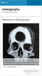 Mobile Screenshot of osteography.wordpress.com
