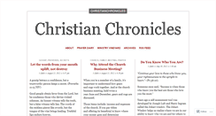 Desktop Screenshot of christianchronicles.wordpress.com