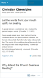 Mobile Screenshot of christianchronicles.wordpress.com