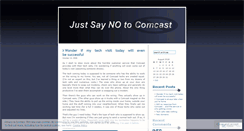 Desktop Screenshot of notocomcast.wordpress.com