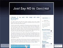 Tablet Screenshot of notocomcast.wordpress.com