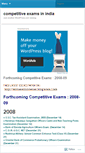 Mobile Screenshot of competitiveexamsinindia.wordpress.com