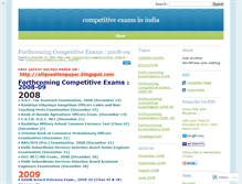 Tablet Screenshot of competitiveexamsinindia.wordpress.com