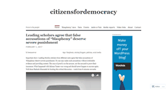 Desktop Screenshot of citizensfordemocracy.wordpress.com