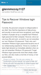 Mobile Screenshot of glennmccoy1127.wordpress.com